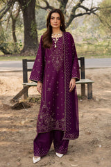 BATIK-3PC LAWN EMBROIDERED SHIRT WITH CHIFFON EMBROIDERED DUPATTA AND TROUSER-ADR-4834