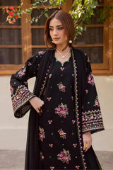 BATIK-3PC LAWN EMBROIDERED SHIRT WITH CHIFFON EMBROIDERED DUPATTA AND EMB TROUSER-ADR-4766