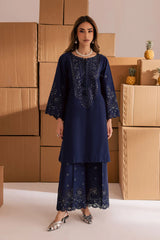 BATIK-2PIECE LAWN SEQUIN & CHIKAN EMB NECKLINE WITH SEQUIN EMB TROUSER-ADR-245