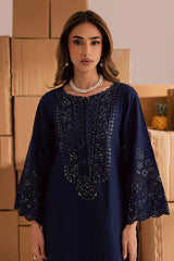 BATIK-2PIECE LAWN SEQUIN & CHIKAN EMB NECKLINE WITH SEQUIN EMB TROUSER-ADR-245