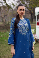 BATIK- 3PC LAWN EMBROIDERED SHIRT WITH CHIFFON EMBROIDERED DUPATTA AND EMB TROUSER-ADR-4812
