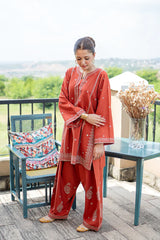 URGE-2PIECE LAWN EMBROIDERED SHIRT WITH LAWN EMBROIDERED TROUSER-ADR-244
