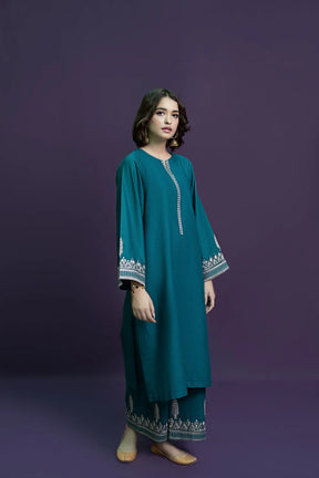 URGE-2PC DHANAK EMBROIDRED SHIRT WITH AND EMBROIDRED TROUSER-ADR-3321