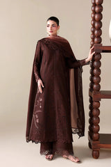 BATIK-3PC DHANAK EMBROIDERED SHIRT WITH WOOL PRINT EMBROIDERED SHAWL AND TROUSER -ADR-5176