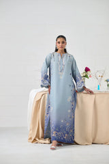 LULUSAR-3PC-SHAMOZE SILK PRINTED SHIRT SILK PRINTED DUPATTA AND SILK TROUSER-ADR-9009