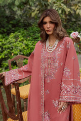 BATIK-3PC DHANAK EMBROIDERED SHIRT WITH CHIFFON EMB DUPATTA AND EMB TROUSER -ADR-5185