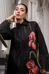 MARIA.B-3PC DHANAK EMBROIDERED SHIRT WITH CHIFFON EMBROIDERED DUPATTA AND TROUSER-ADR-5202
