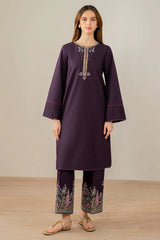 JAZMIN-2PC DHANAK EMBROIDERED SHIRT & EMBROIDERED TROUSER-ADR-111