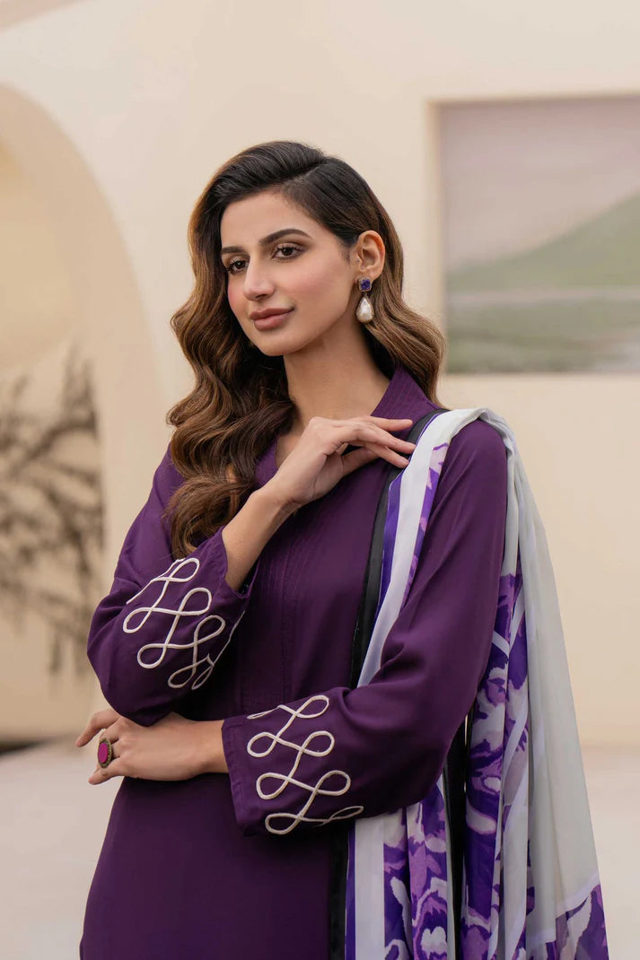 NATASHA KAMAL - 3PC LAWN SHIRT WITH SOFT SILK PRINTED DUPATTA AND TROUSER-ADR-N.K-2821