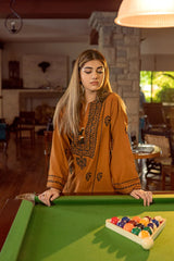 URGE-2PC DHANAK EMBROIDERED SHIRT AND EMBROIDRED TROUSER-ADR-135