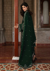 SAPPHIRE-3PC DHANAK EMBROIDERED SHIRT WITH DHANAK EMBROIDERED SHAWL AND EMB TROUSER-ADR-5044