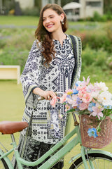 JAZMIN-3PC KHADDAR PRINTED SHIRT WITH KHADDAR PRINTED DUPATTA AND PRINTED TROUSER-ADR-2626