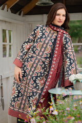 JAZMIN-3PC KHADDAR PRINTED SHIRT WITH KHADDAR PRINTED DUPATTA AND PRINTED TROUSER-ADR-2627