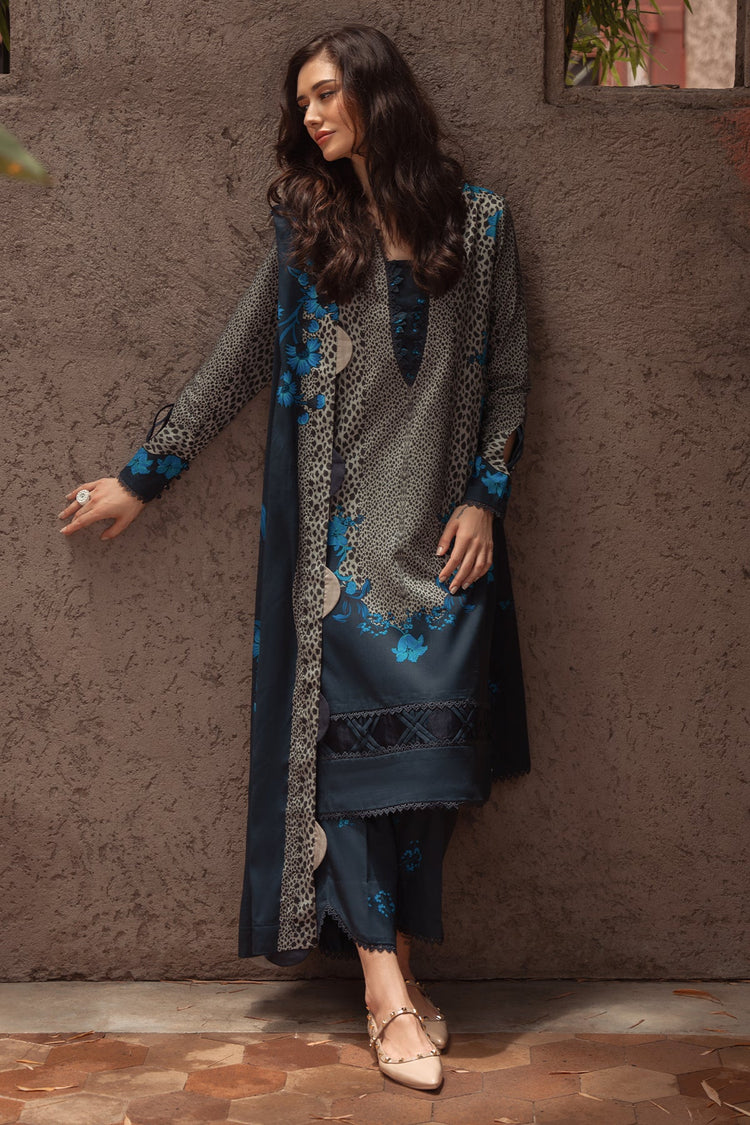 CHARIZMA-3PC KHADDAR PRINTED SHIRT WITH KHADDAR PRINTED DUPATTA AND PRINT TROUSER-ADR-2656