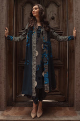 CHARIZMA-3PC KHADDAR PRINTED SHIRT WITH KHADDAR PRINTED DUPATTA AND PRINT TROUSER-ADR-2656