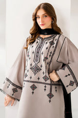 JAZMIN-3PC DHANAK EMBROIDERED SHIRT WITH CHIFFON EMB DUPATTA AND TROUSER-ADR-4192