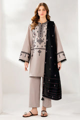 JAZMIN-3PC DHANAK EMBROIDERED SHIRT WITH CHIFFON EMB DUPATTA AND TROUSER-ADR-4192