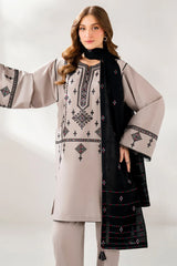JAZMIN-3PC DHANAK EMBROIDERED SHIRT WITH CHIFFON EMB DUPATTA AND TROUSER-ADR-4192