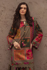 CHARIZMA-3PC KHADDAR PRINTED SHIRT WITH KHADDAR PRINTED DUPATTA AND PRINT TROUSER-ADR-2655