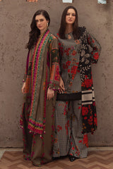 CHARIZMA-3PC KHADDAR PRINTED SHIRT WITH KHADDAR PRINTED DUPATTA AND PRINT TROUSER-ADR-2655