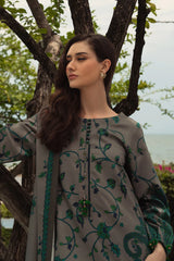 CHARIZMA-3PC KHADDAR PRINTED SHIRT WITH KHADDAR PRINTED DUPATTA AND PRINT TROUSER-ADR-2650