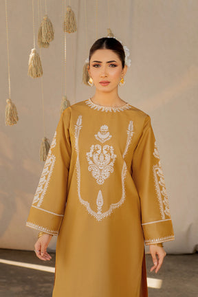 URGE- 2PC LAWN HEAVY EMBROIDERED SHIRT EMBROIDERED SLEEVES AND TROUSER -BIC-2954