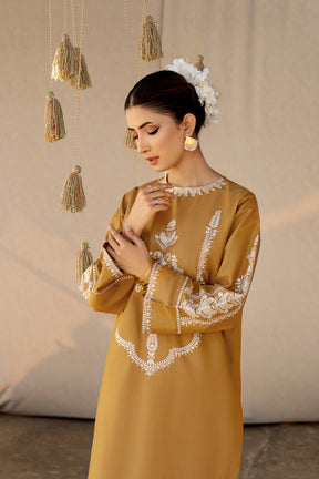 URGE- 2PC LAWN HEAVY EMBROIDERED SHIRT EMBROIDERED SLEEVES AND TROUSER -BIC-2954