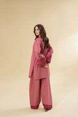 LAZULI-2PC KHADDAR EMBROIDRED SHIRT WITH KHADDAR EMB TROUSER-ADR-127