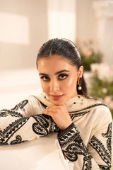MIRANA-3PC LAWN EMBROIDERED SHIRT WITH KHADDI NET EMBROIDERED DUPATTA & TROUSER-ADR-4701