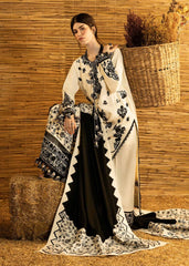 BATIK-3PC DHANAK EMBROIDERED SHIRT WITH DHANAK EMBROIDERED SHAWL AND TROUSER-ADR-5278