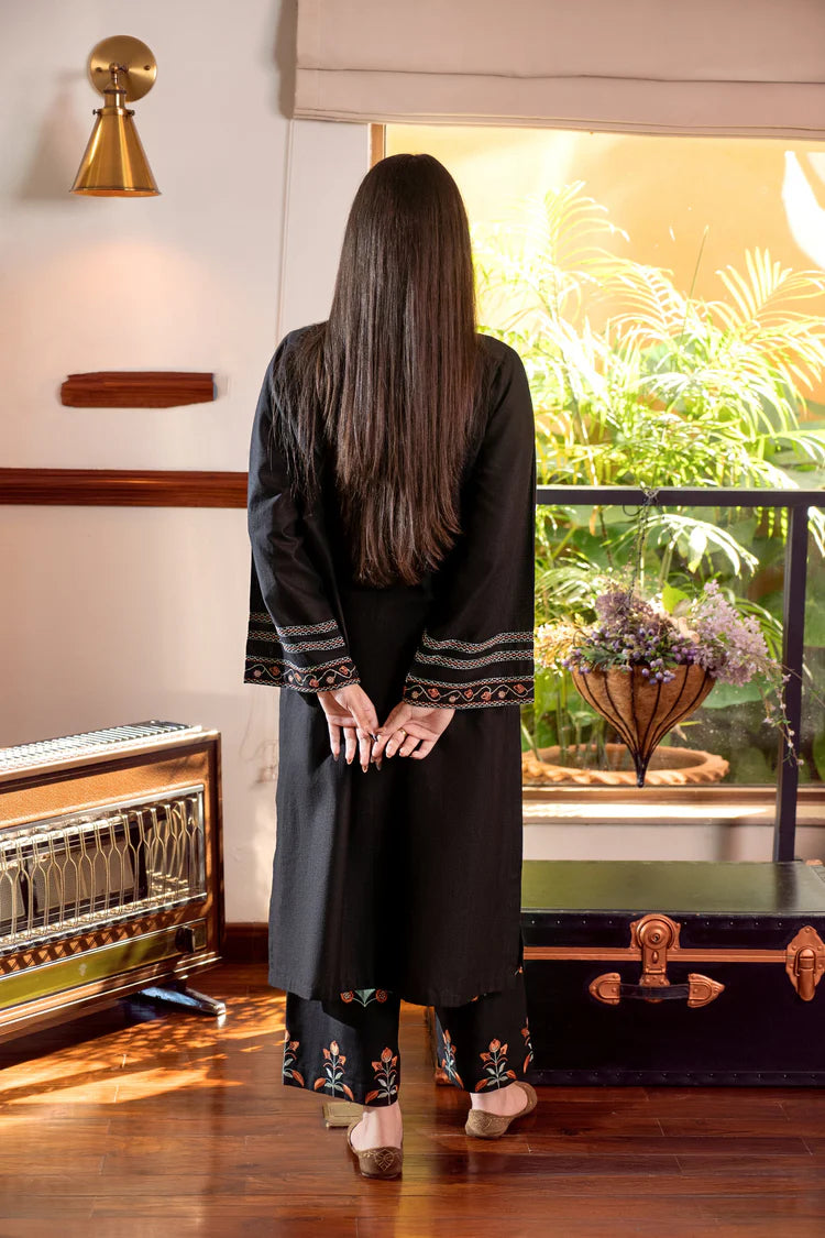 URGE-2PC DHANAK EMBROIDERED SHIRT AND EMBROIDRED TROUSER-ADR-132