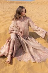 RANG RASIYA-3PC LAWN LASERWORK & SEQUIN EMBROIDERED SHIRT WITH KHAADI NET SEQUIN EMBROIDERED DUPATTA AND TROUSER -ADR-4796