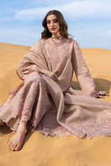 RANG RASIYA-3PC LAWN LASERWORK & SEQUIN EMBROIDERED SHIRT WITH KHAADI NET SEQUIN EMBROIDERED DUPATTA AND TROUSER -ADR-4796