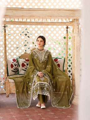 JAZMIN-3PC LAWN EMBROIDERED WITH LAWN HEAVY EMBROIDERED READY TO WEAR DUPATTA -ADR-3705