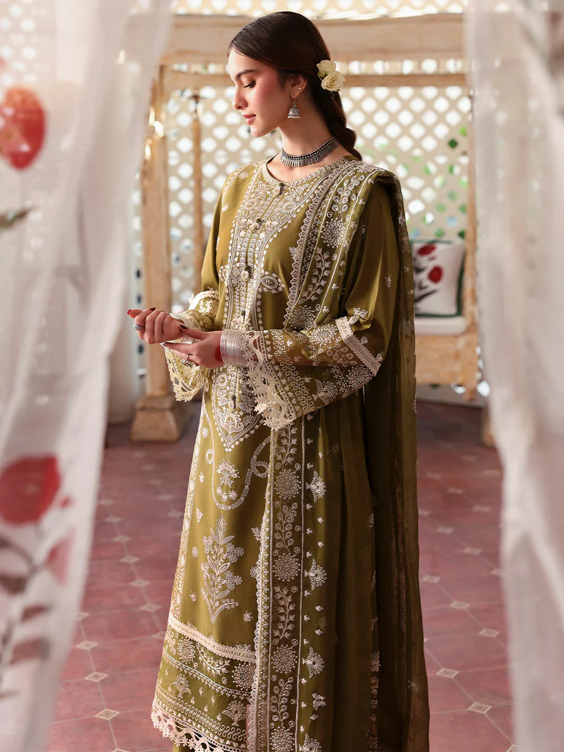 JAZMIN-3PC LAWN EMBROIDERED WITH LAWN HEAVY EMBROIDERED READY TO WEAR DUPATTA -ADR-3705