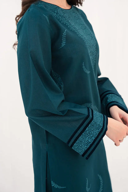 JAZMIN 2PC -DHANAK HEAVY EMBROIDERED WITH HEAVY EMBROIDERED SLEEVES -ADR-3121