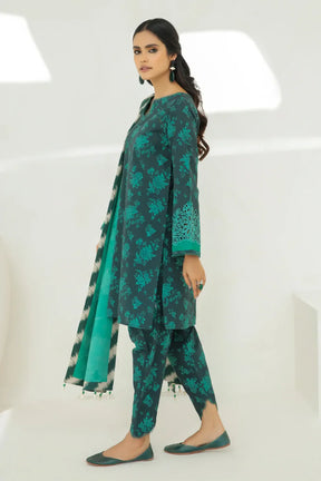 BAROQUE - 3PC KARANDI PRINTED SHIRT WITH KARANDI PRINTED DUAPTTA AND TROUSER -ADR-1024