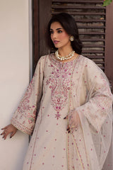 BATIK-3PC LAWN EMBROIDERED WITH ORGANZA EMBROIDERED DUPATTA & TROUSER -ADR-4777