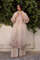 BATIK-3PC LAWN EMBROIDERED WITH ORGANZA EMBROIDERED DUPATTA & TROUSER -ADR-4777