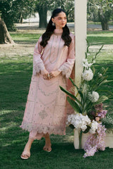 GARNET-3PC LAWN EMBROIDERED SHIRT WITH KHAADI NET EMBROIDERED DUPATTA AND TROUSER-ADR-4840