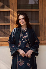 BATIK-3PC LAWN SEQUIN EMBROIDERED SHIRT WITH CHIFFON EMBROIDERED DUPATTA AND TROUSER-ADR-4863