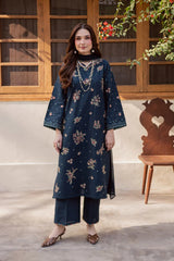 BATIK-3PC LAWN SEQUIN EMBROIDERED SHIRT WITH CHIFFON EMBROIDERED DUPATTA AND TROUSER-ADR-4863