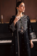 BATIK-3PC DHANAK EMBROIDERED SHIRT WITH CHIFFON EMBROIDERED DUPATTA AND EMB TROUSER-ADR-5194