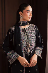 BATIK-3PC DHANAK EMBROIDERED SHIRT WITH CHIFFON EMBROIDERED DUPATTA AND EMB TROUSER-ADR-5194