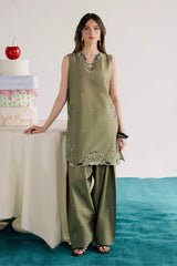 BATIK-2PIECE DHANAK EMBROIDERED SHIRT WITH DHANAK EMB TROUSER-ADR-15006
