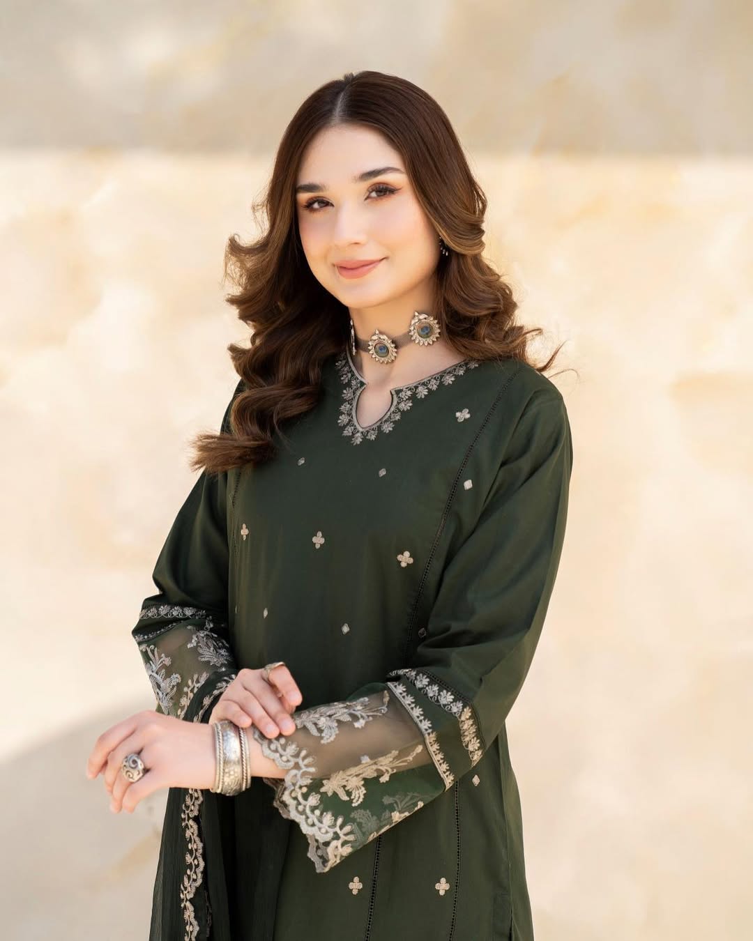 LAZULI-3PC LAWN EMBROIDERED SHIRT WITH CHIFFON EMBROIDERED DUPATTA AND TROUSER-ADR-3628
