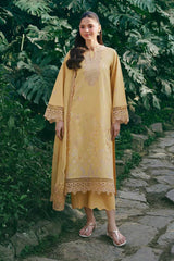 GARNET-3PC LAWN EMBROIDERED SHIRT WITH ORGANZA EMB EMBROIDERED DUPATTA AND TROUSER-ADR-4831