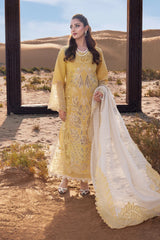 RANG RASIYA-3PC LAWN LASERCUTWORK EMBROIDERED SHIRT WITH KHAADI NET EMBROIDERED DUPATTA AND TROUSER -ADR-4769