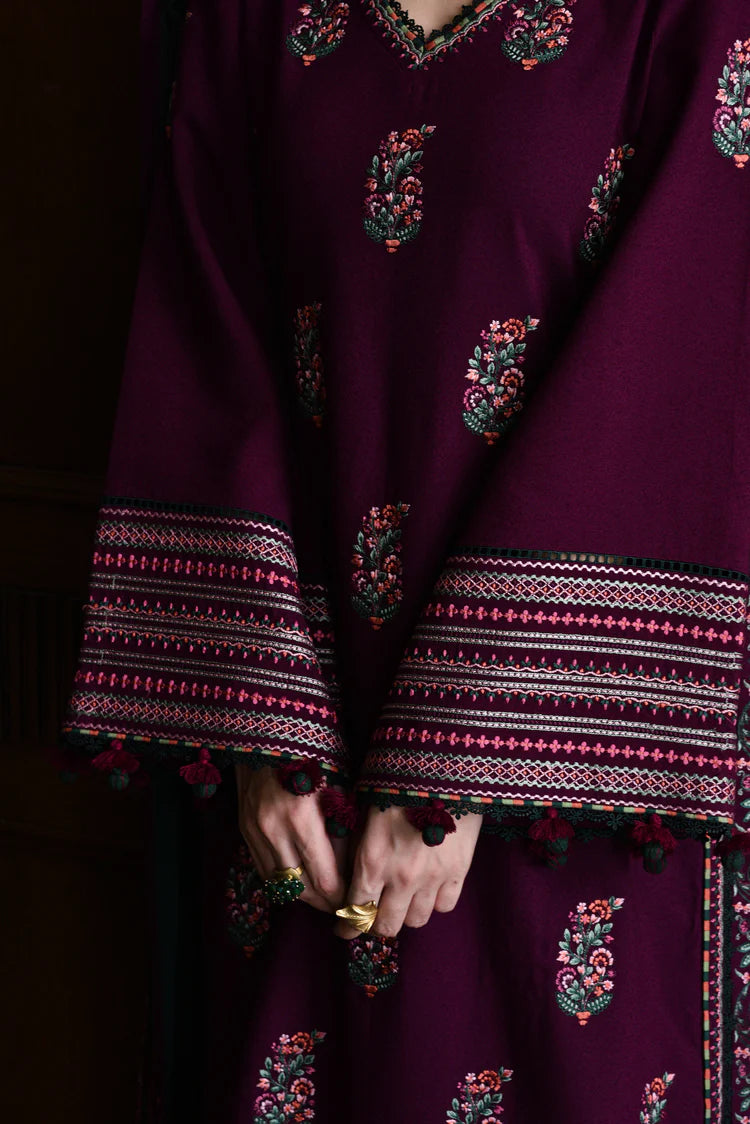 BATIK-3PC DHANAK EMBROIDERED SHIRT WITH DHANAK EMBROIDERED SHAWL AND TROUSER-ADR-4331