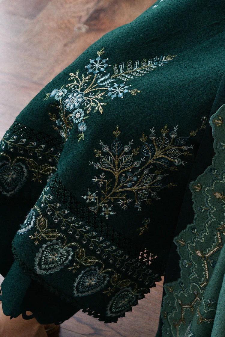 BATIK-3PC KARANDI EMBROIDERED SHIRT WITH DHANAK EMBROIDERED SHAWL AND TROUSER-ADR-